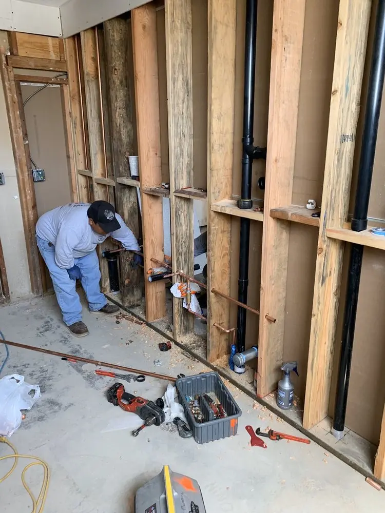 Commercial rough-in plumbing for Water Heater Replacement in Downtown San Bernardino